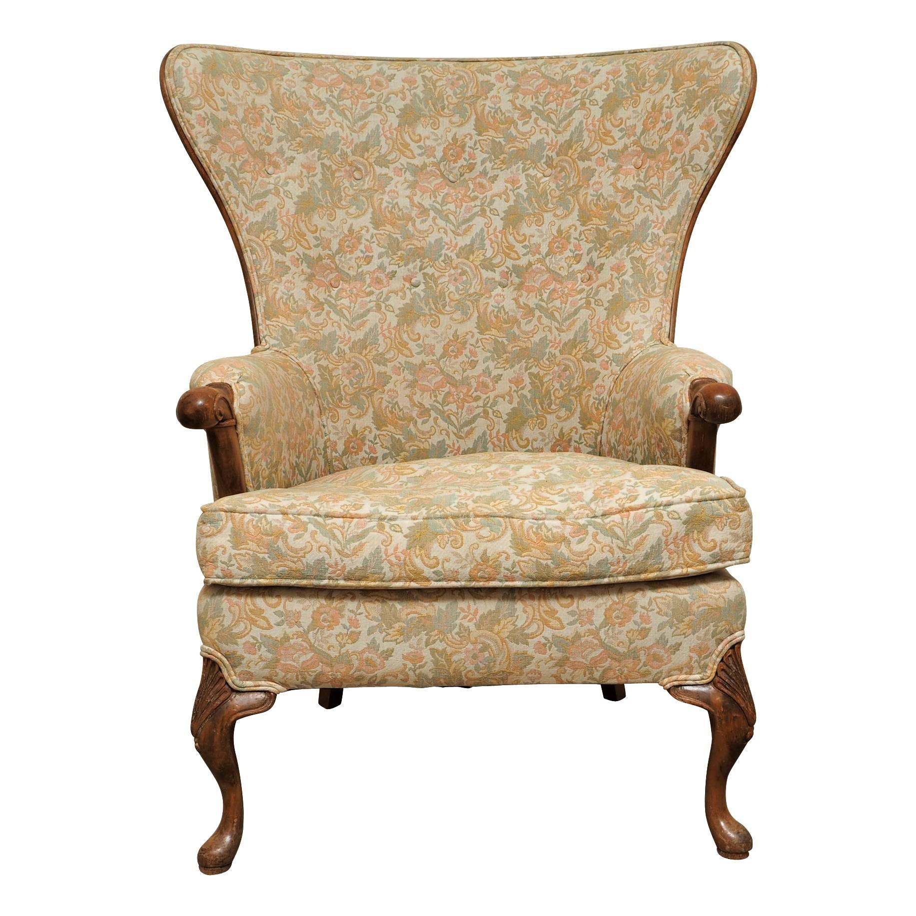 Large Frame Wing Back Chair