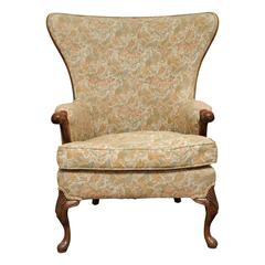 Vintage Large Frame Wing Back Chair