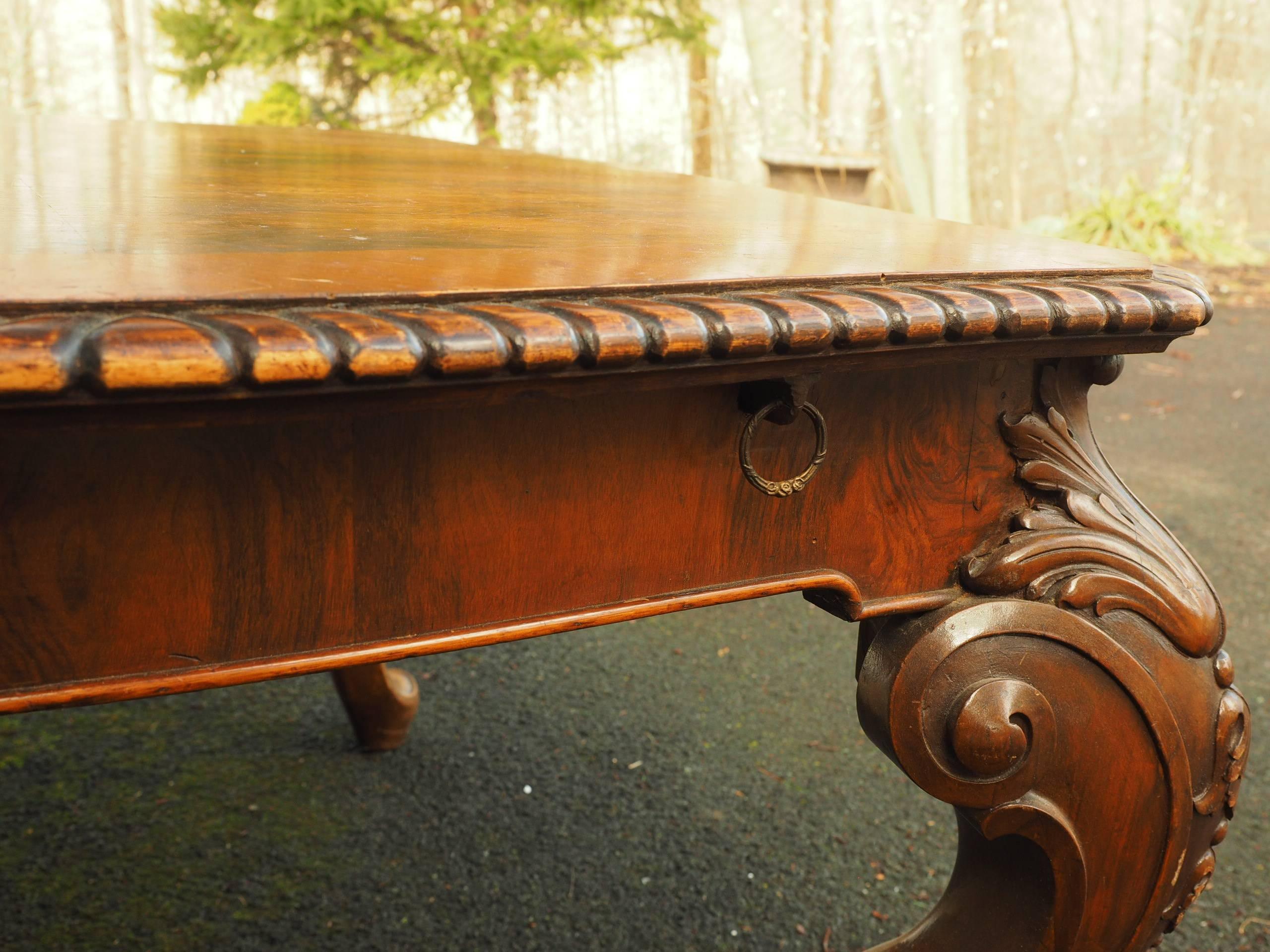 Heavily Carved Antique Table 1