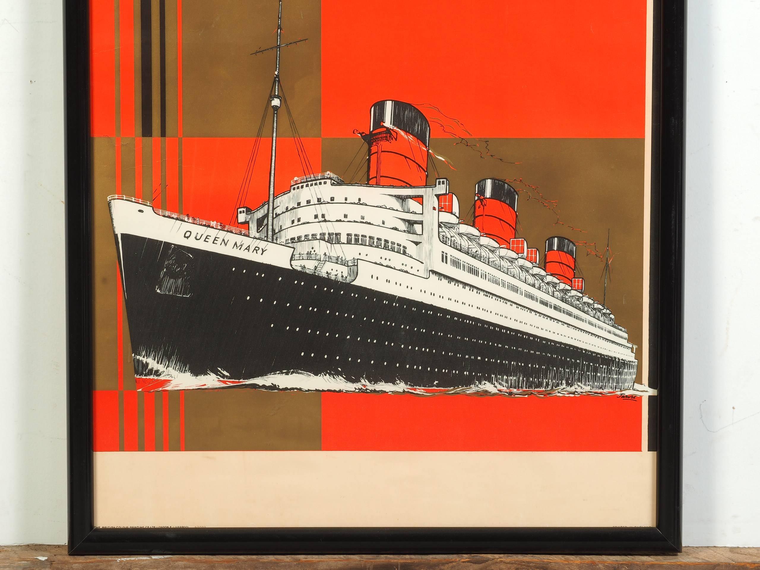 rms queen mary poster