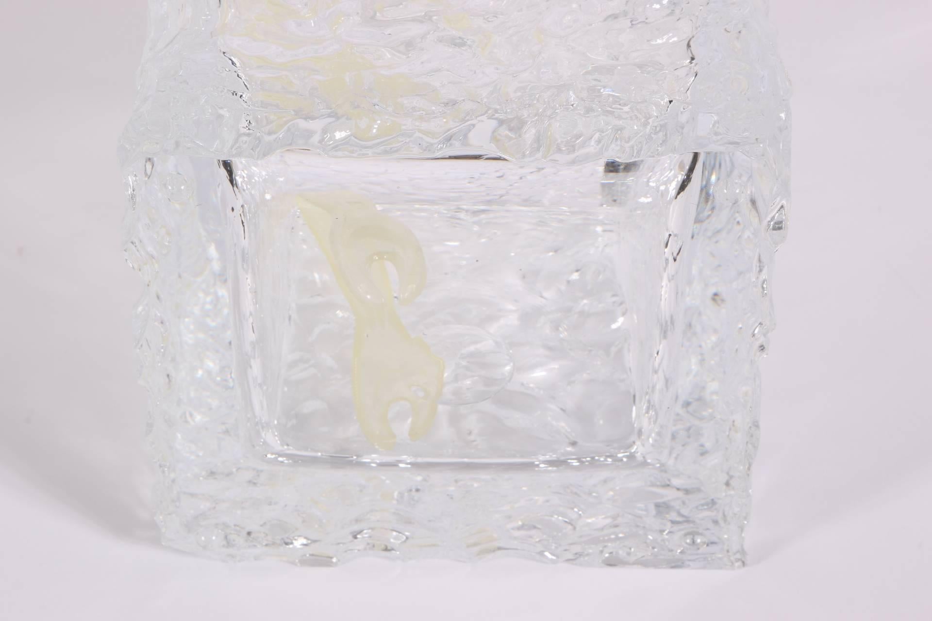 Modern Lucite Ice Bucket in Block of Ice Form 2