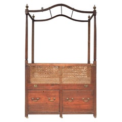 Fine Antique Anglo-Indian Youth Canopy Bed