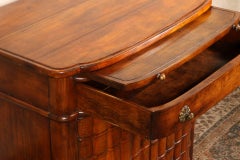 Theodore and Alexander Walnut Cabinet with Faux Wood Book Doors