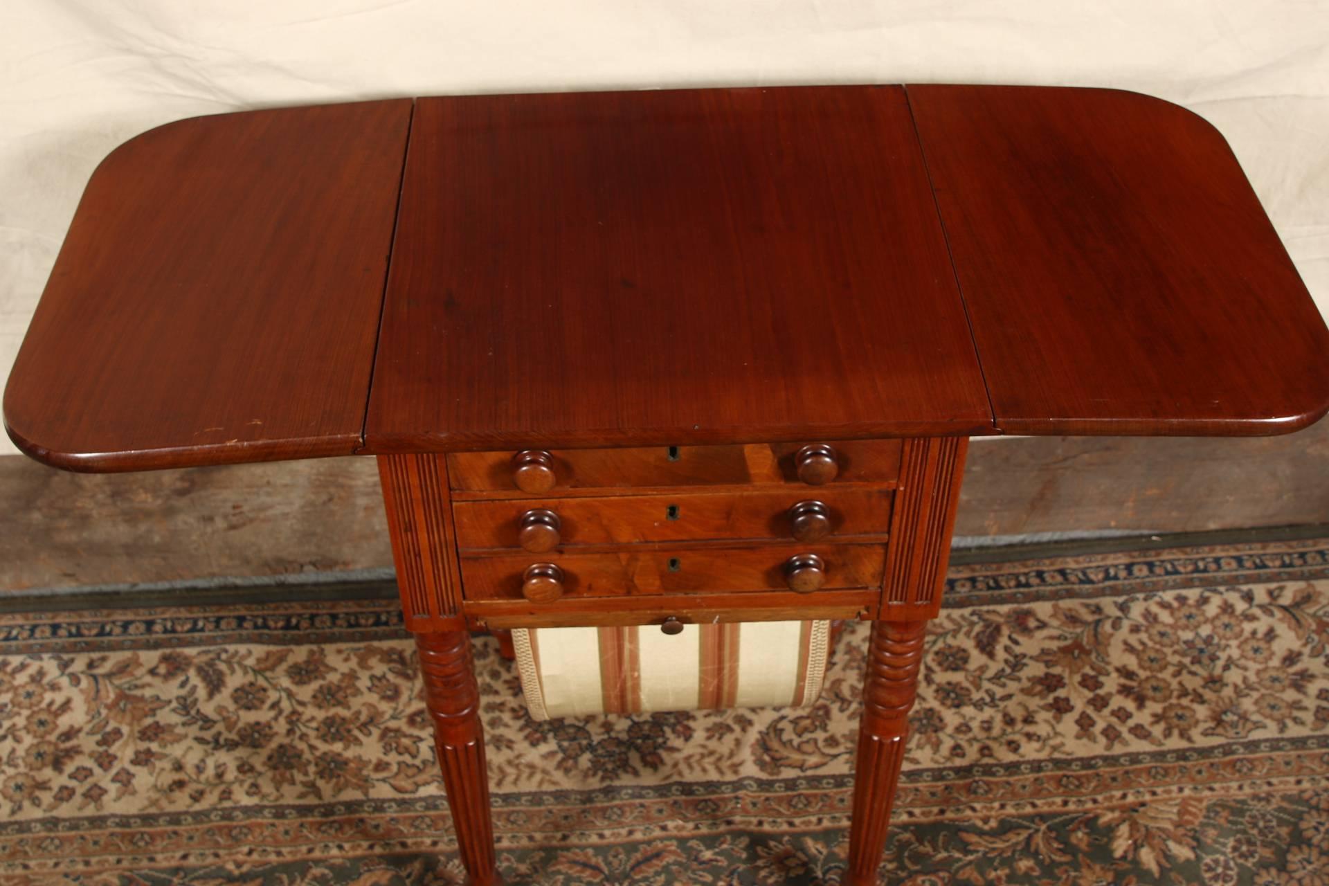 Mahogany New York Late Federal Sewing Stand