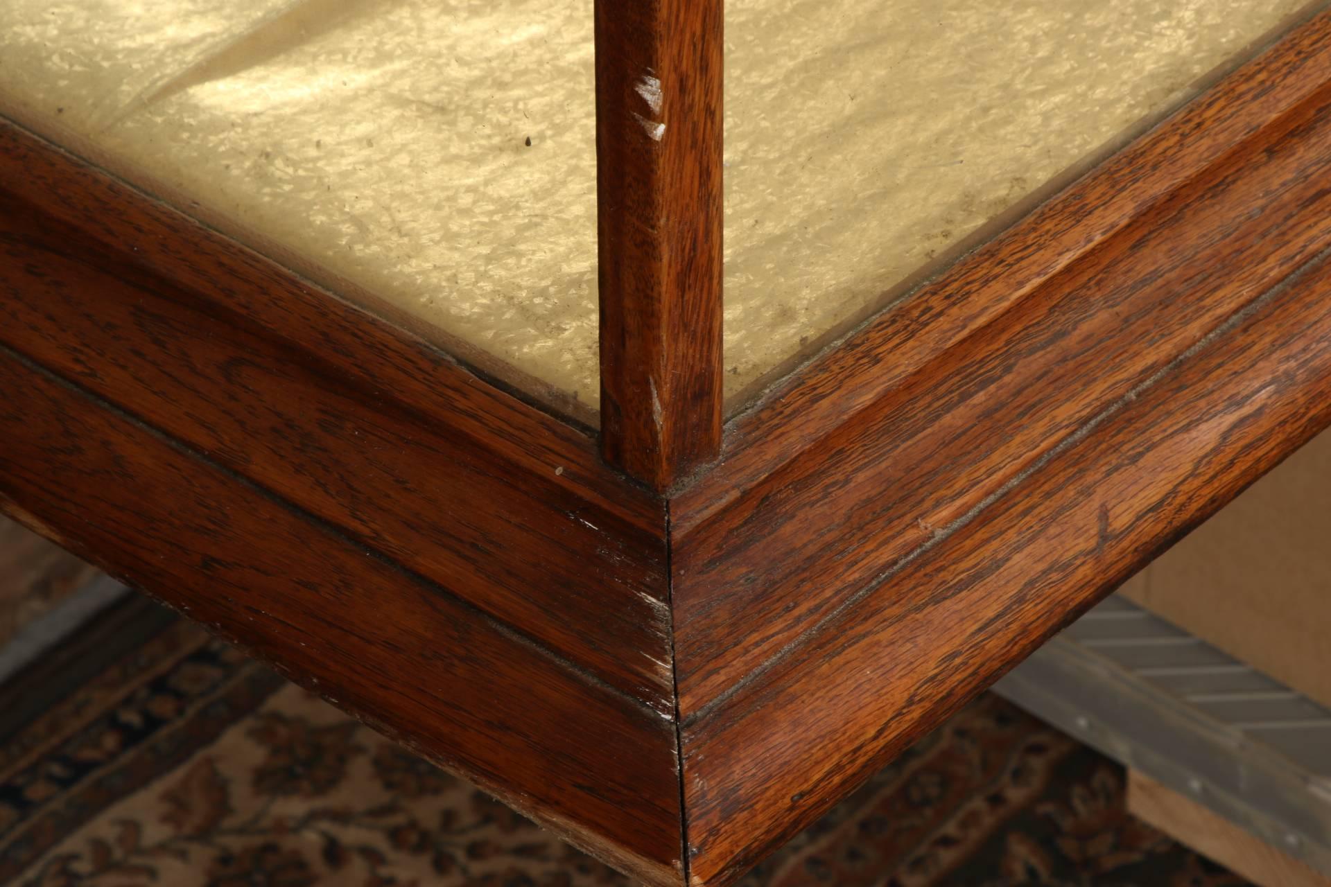 American Antique Oak Country Store Display Case