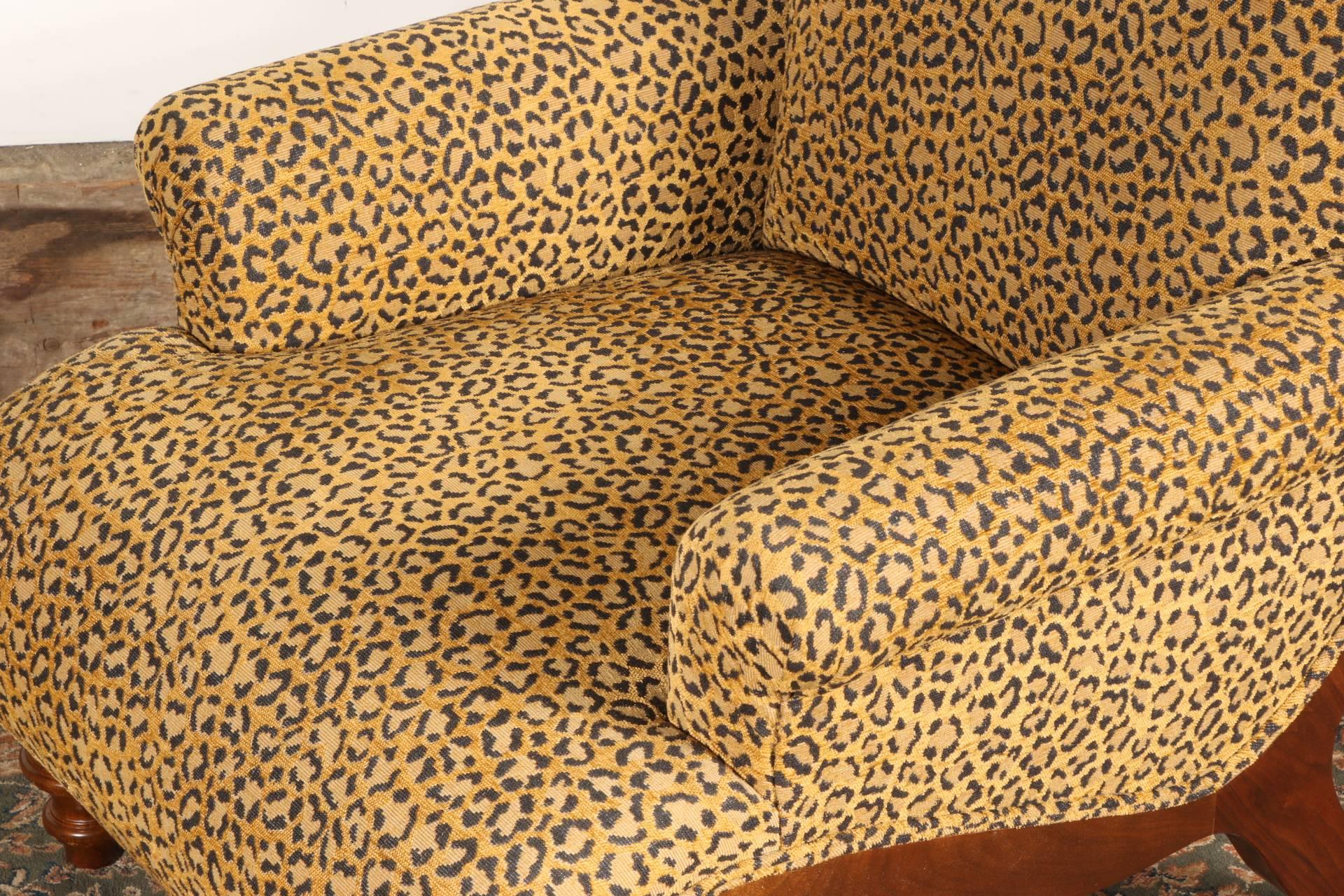Animal Print Upholstered Armchair 3