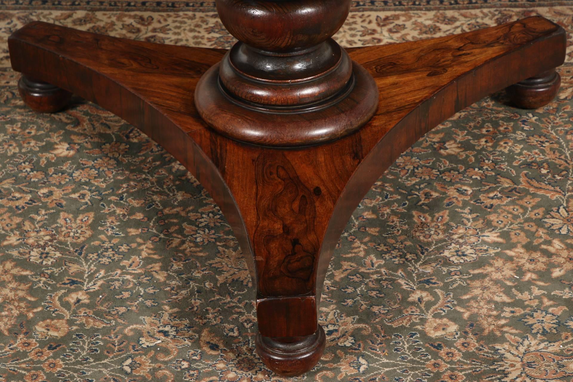 Regency Rosewood Tilt-Top Center Table, circa 1840 6
