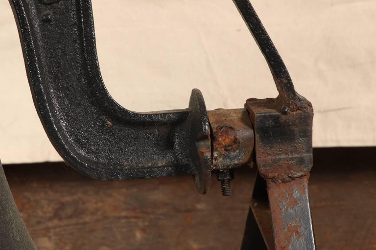 Antique C.S. Bell and Co. Cast Iron Bell on Stand at 1stDibs cast