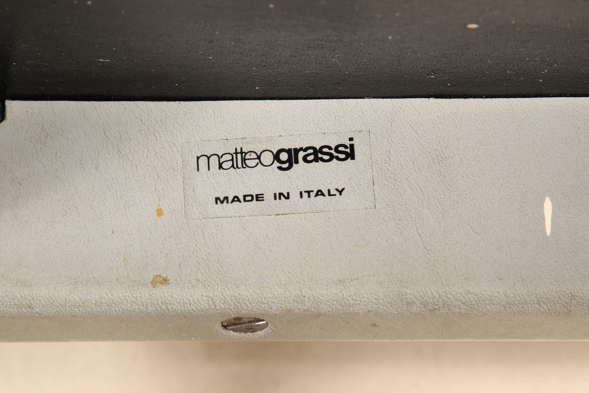 20th Century Set of Four Mid-Century Modern Matteo Grassi Design Stools