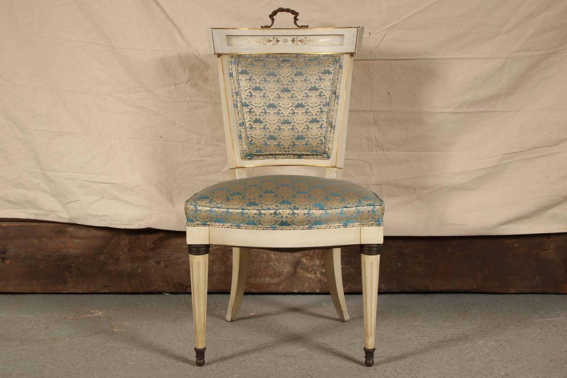 Set of Four Hollywood Regency Side Chairs 5