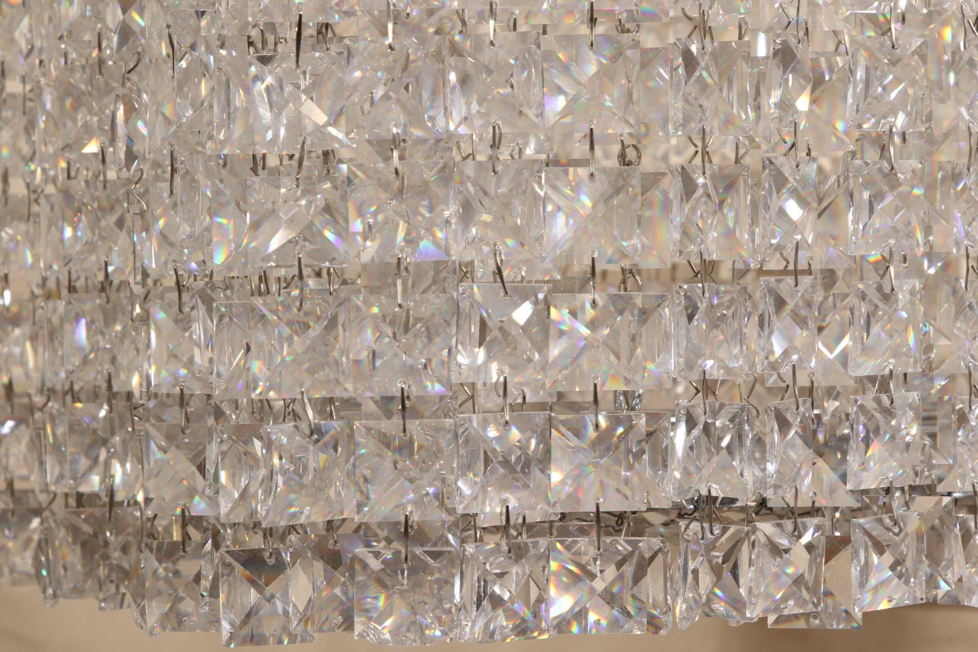 20th Century Modern Crystal Chandelier