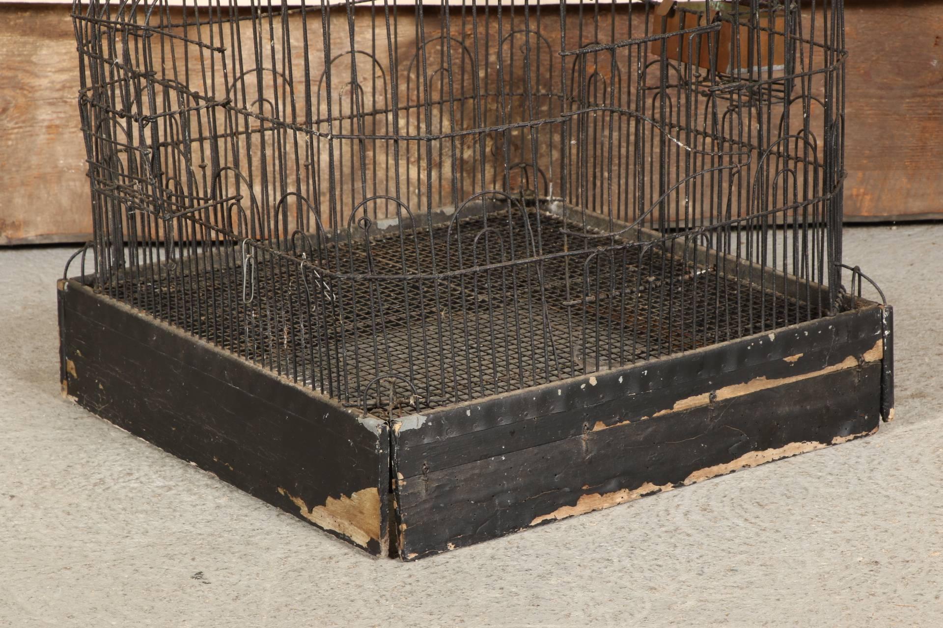 Antique Wire Bird Cage 1