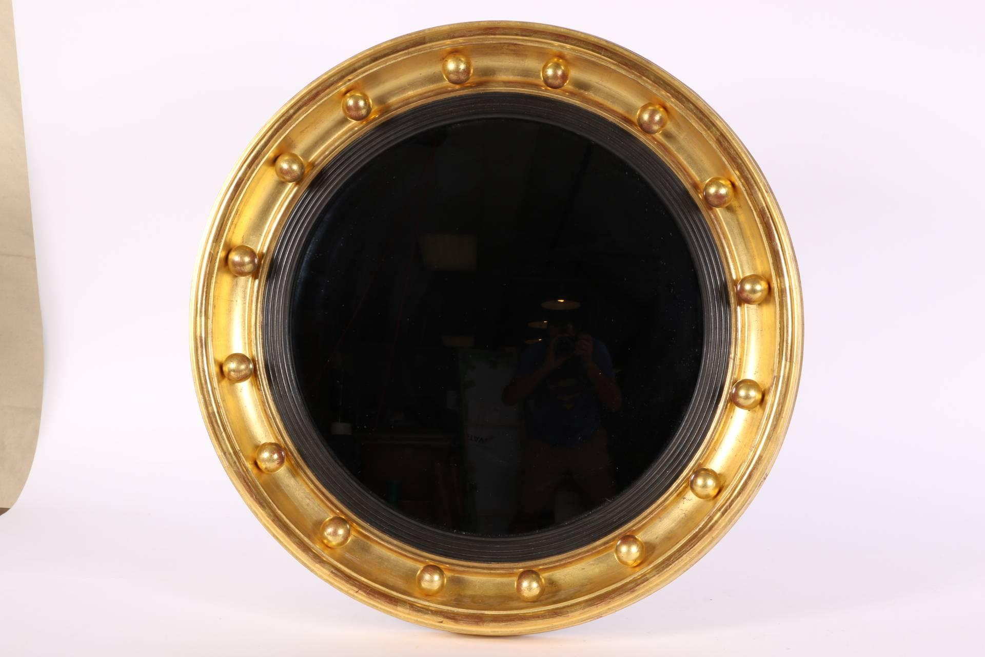 Federal Small Antique Bullseye Mirror