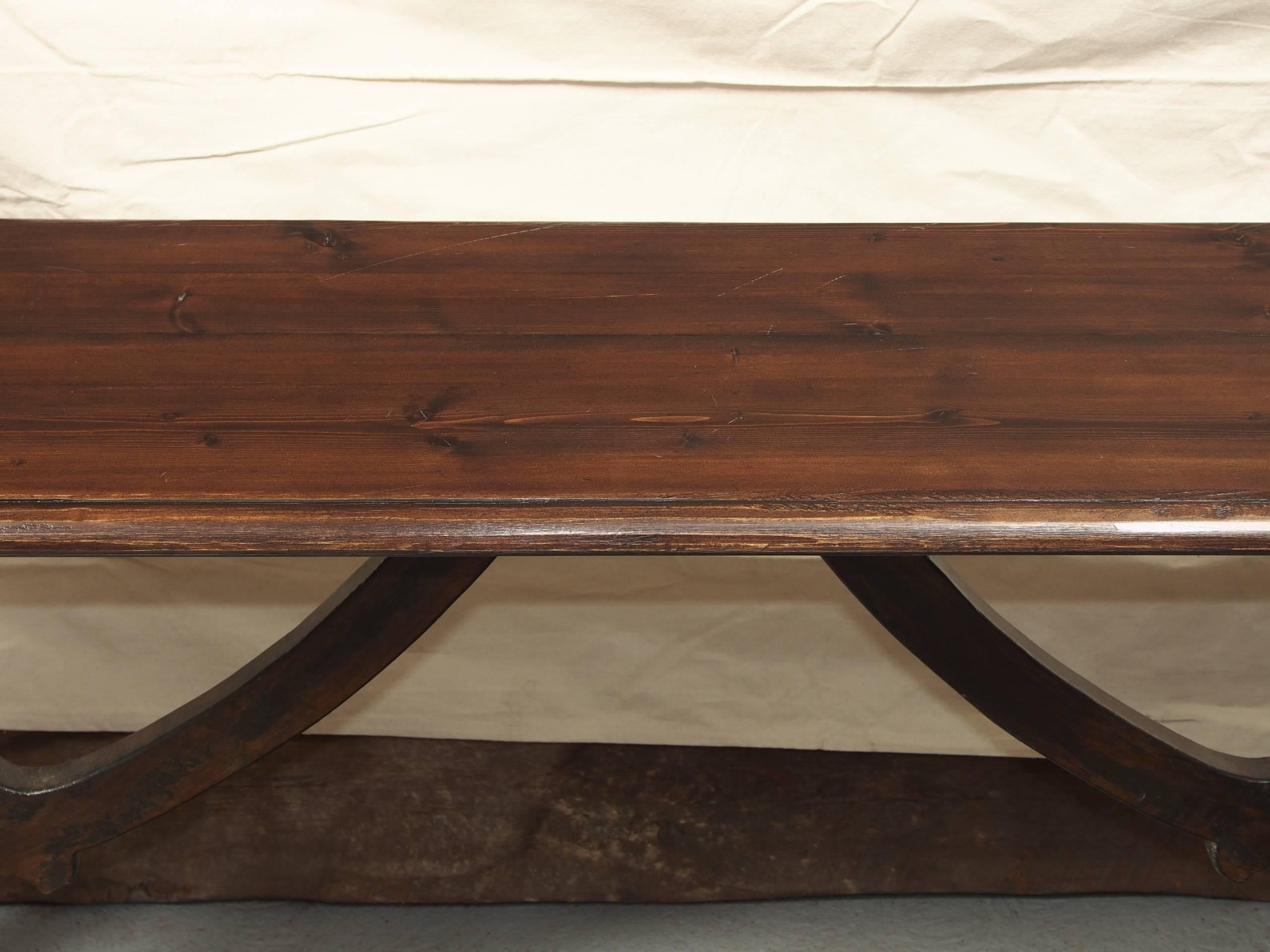 20th Century Antique Jacobean Style Pine Console Table