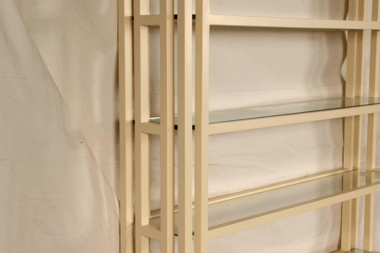 Painted Billy Baldwin Tall Modern Shelf System For Sale