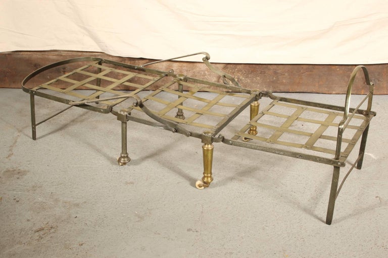French Iron Folding Daybed at 1stDibs