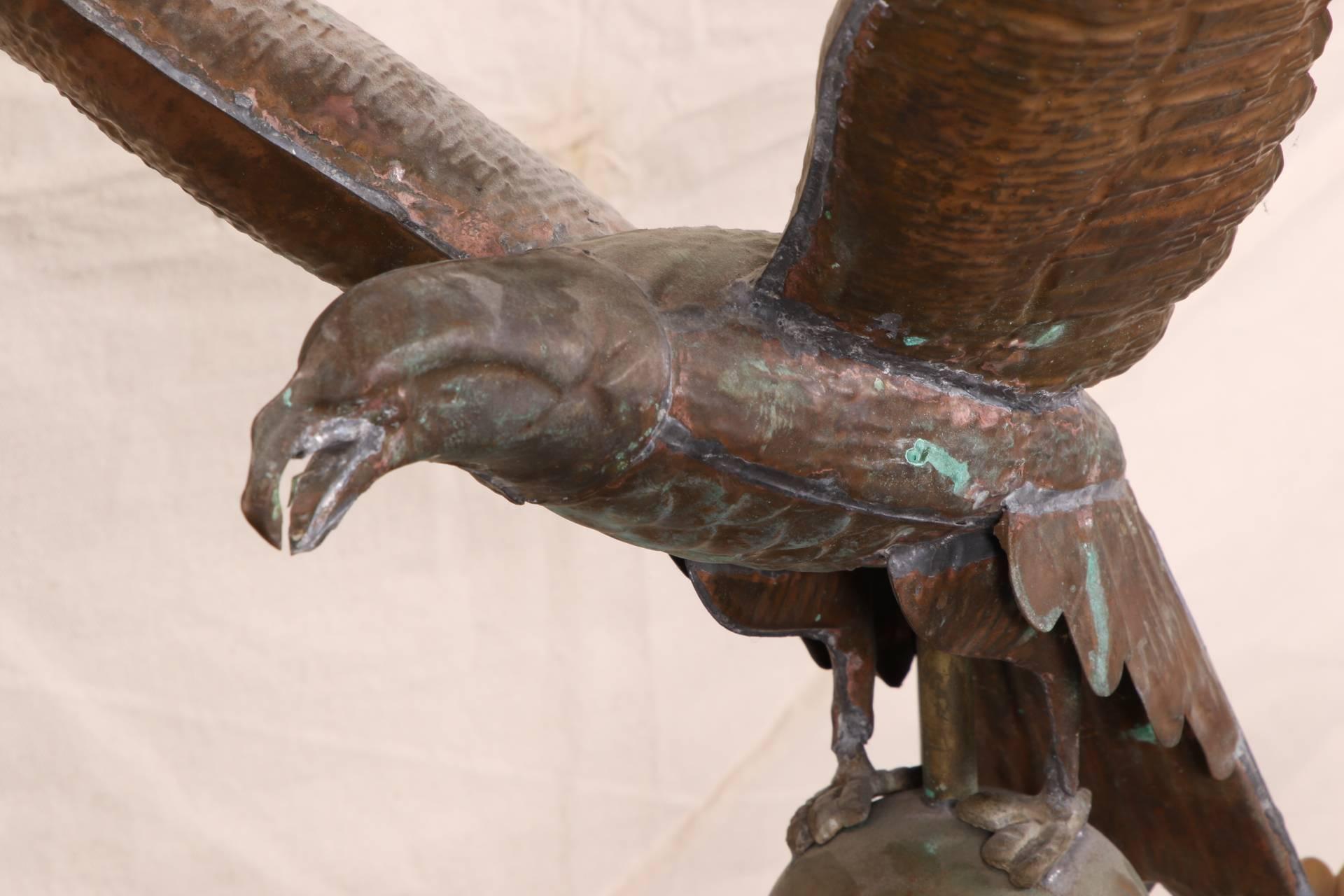 brass eagle weathervane