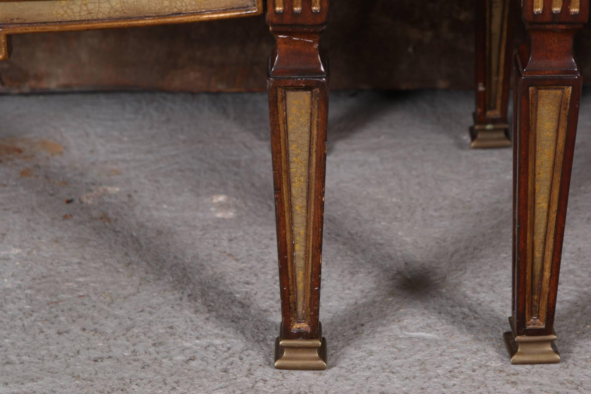 20th Century Pair of Fine Decorated Theodore Alexander Side Tables
