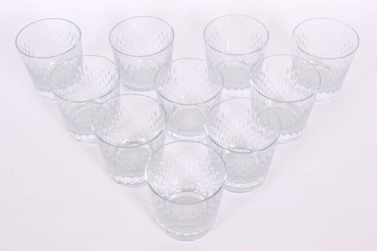 Set of Ten Baccarat Double Old Fashioned Paris Glasses at 1stDibs