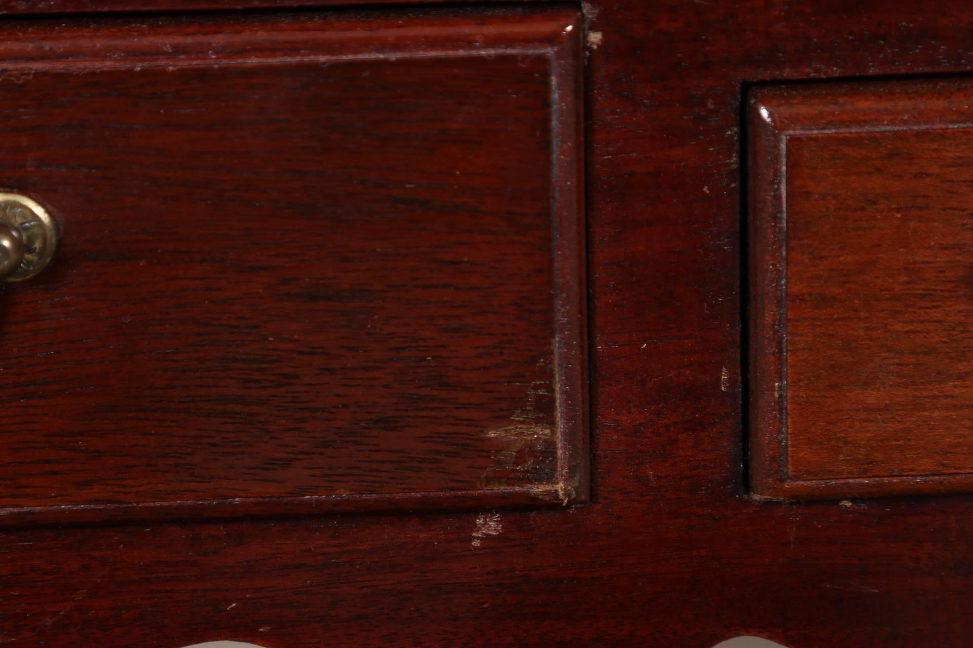 American Pair of Custom Quality Mahogany Side Tables