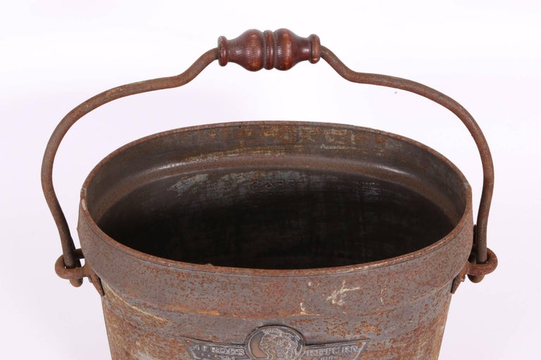Industrial Era English Firefighters Bucket by F. Francis For Sale at