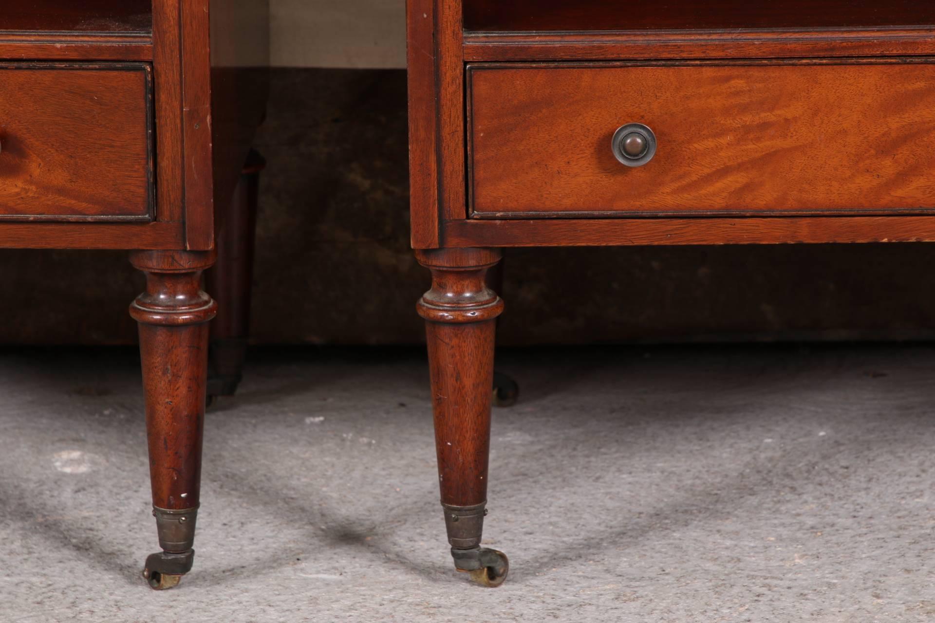 Pair of Charak Mahogany Open Stands 1