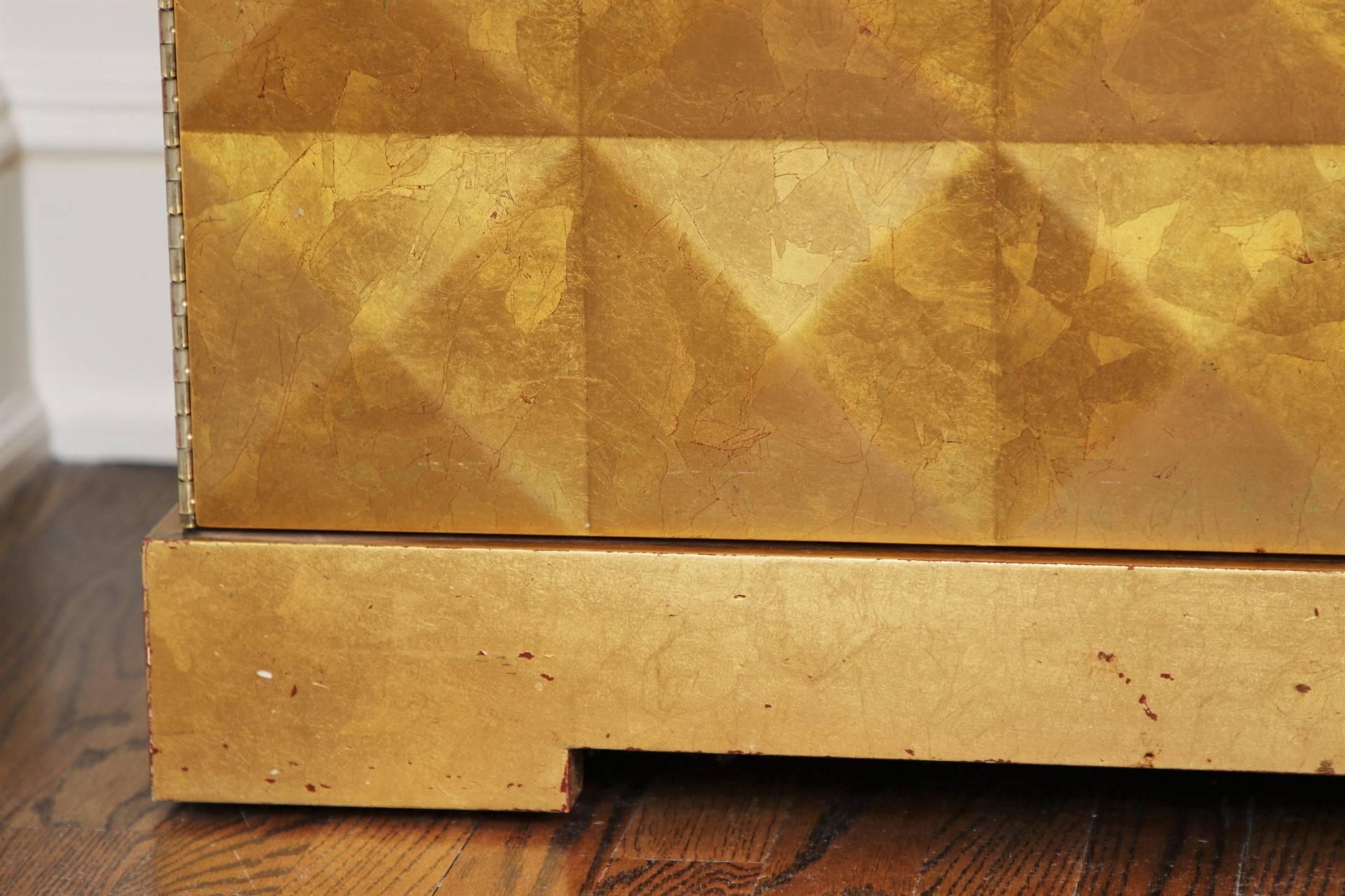 Baker Hollywood Regency Style Diamond Patterned Chest at 1stDibs