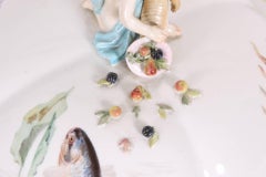 Sopera Vintage Meissen con Tapa y Figura de Putto