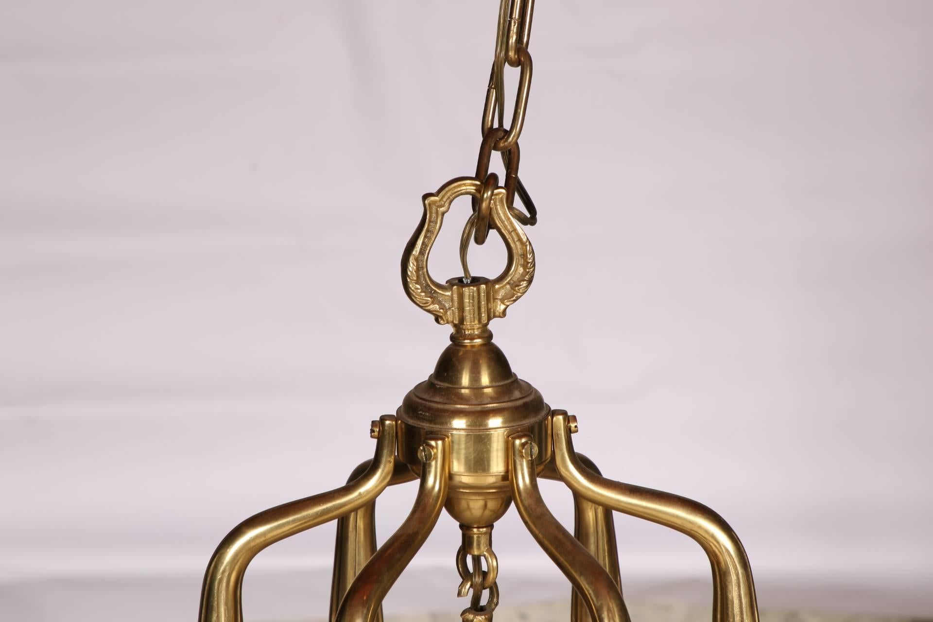 Heavy Solid Brass Baldwin Hexagonal Lantern Fixture 1