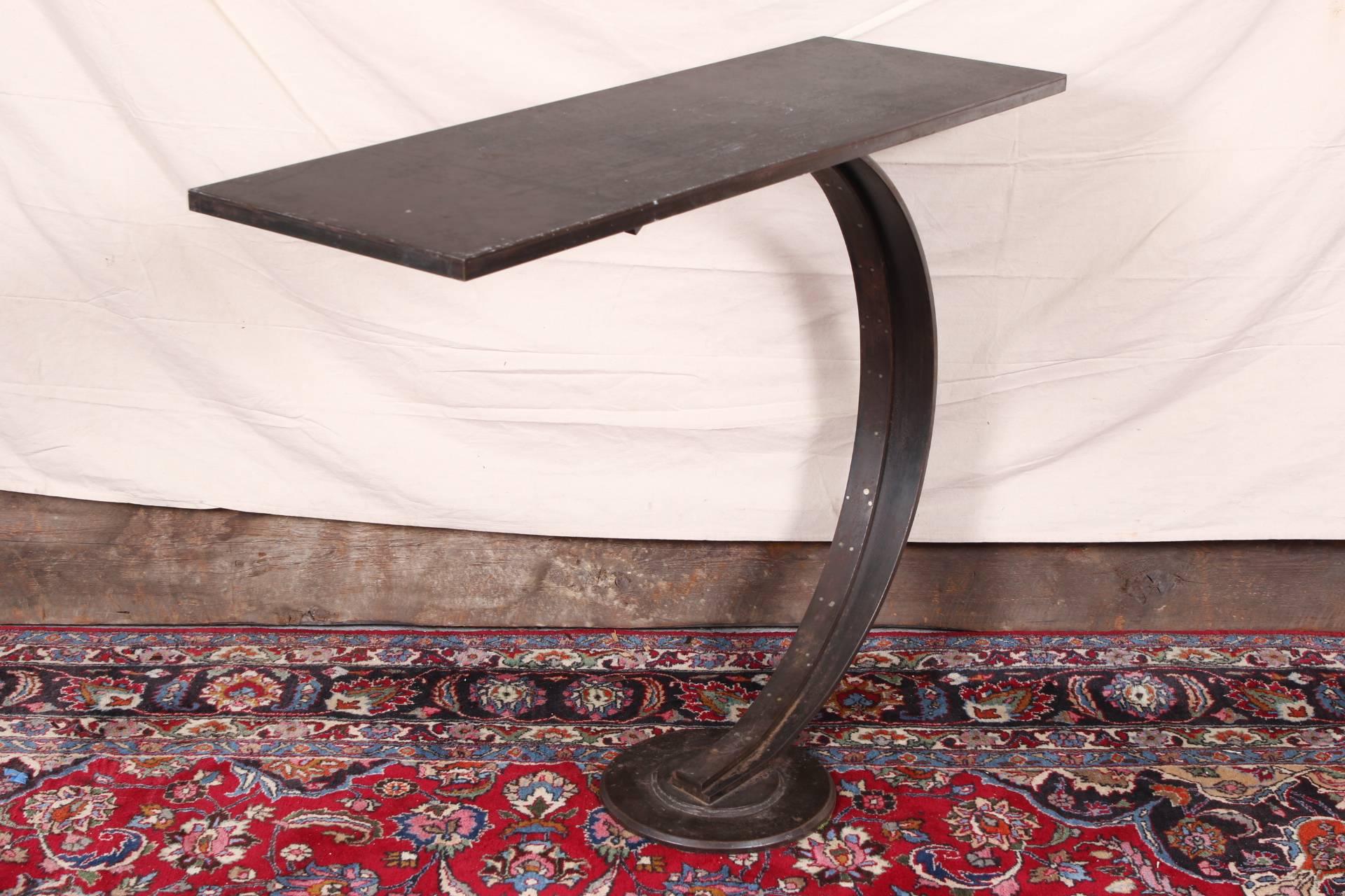 Industrial Repurposed Steel Cantilever Rectangular Table