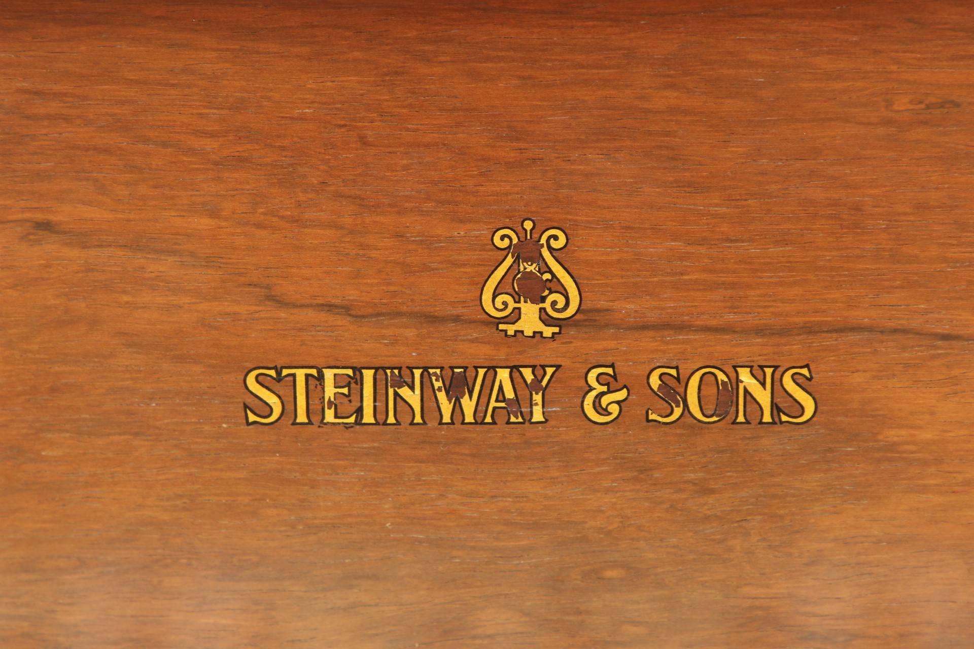 85 Key Antique Steinway Grand Piano, circa 1873 In Good Condition In Bridgeport, CT