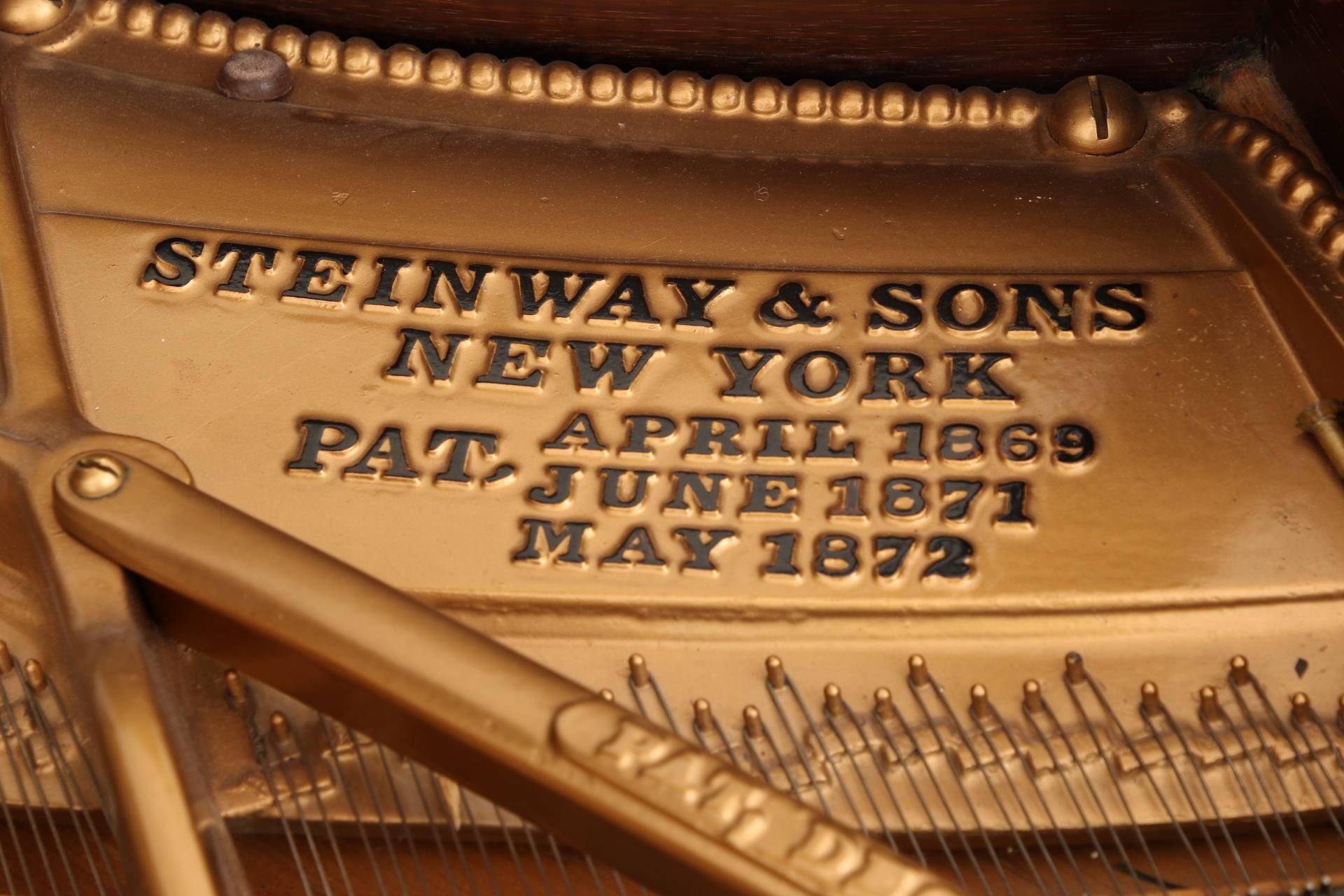 Late 19th Century 85 Key Antique Steinway Grand Piano, circa 1873