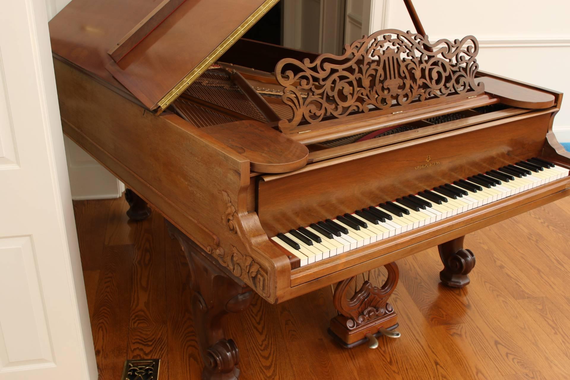 American Classical 85 Key Antique Steinway Grand Piano, circa 1873
