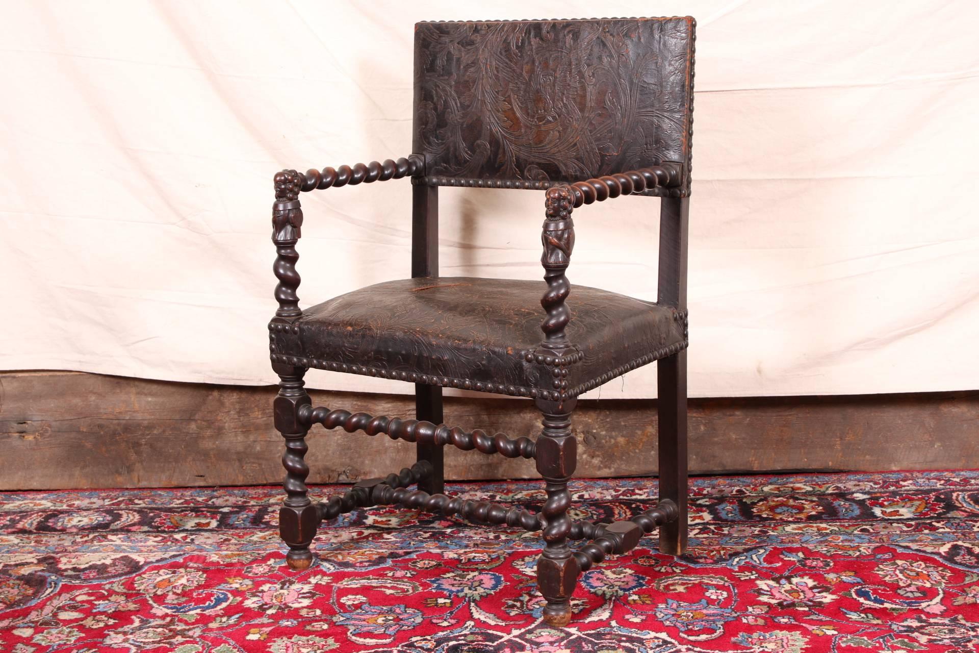 Renaissance Revival Hall Chair 1