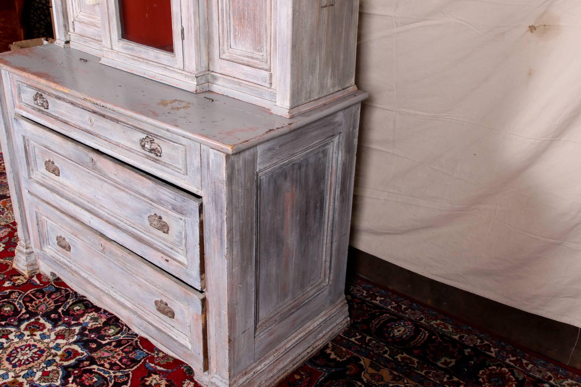 Sconosciuto Swedish Style Paint Decorated Cabinet in vendita