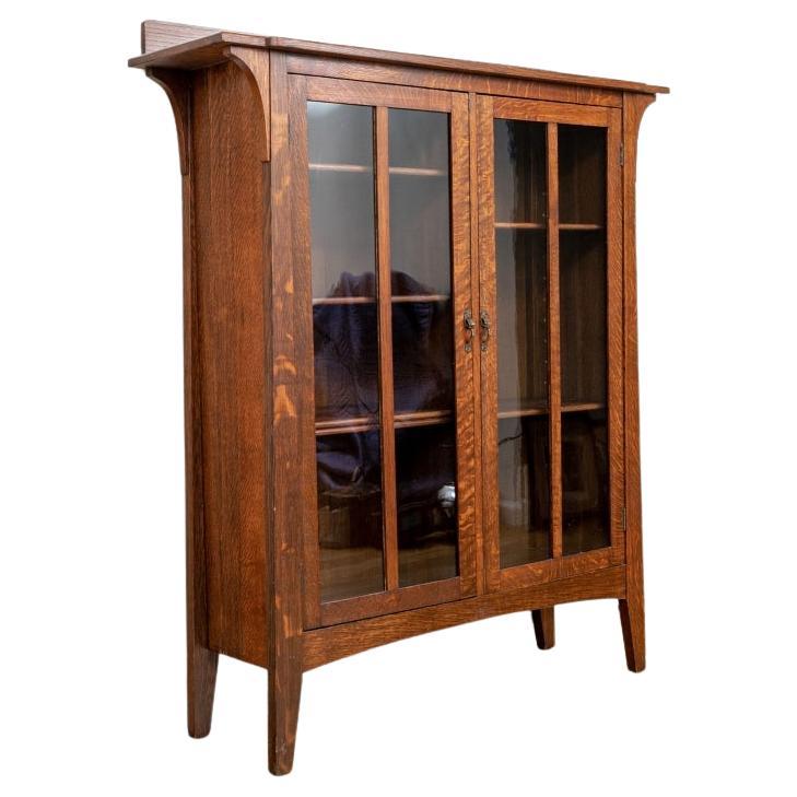 Charles P. Limbert Co. Libreria a due ante americana Arts & Crafts, 1910 circa in vendita