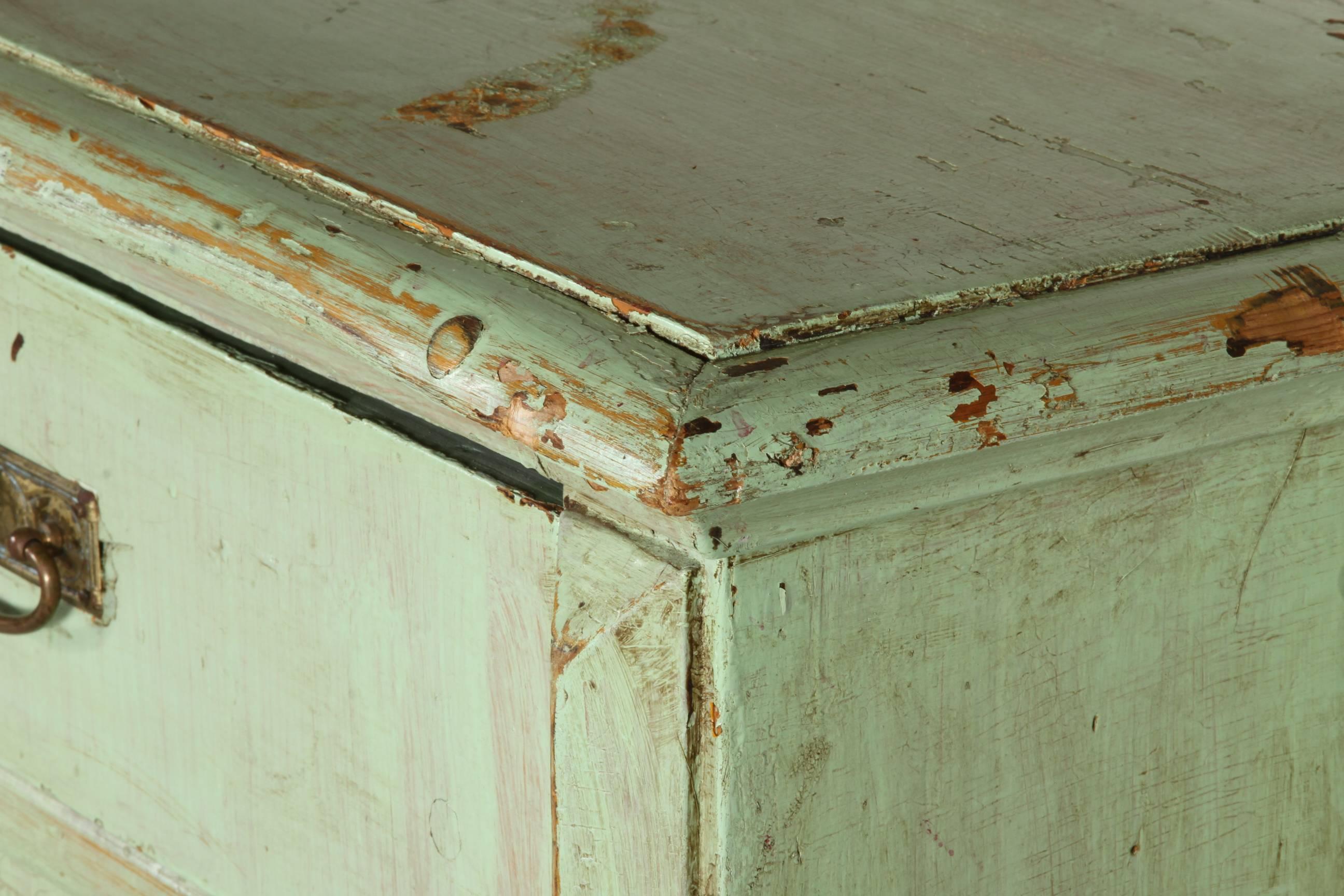 Antique Green Paint Chest at 1stDibs antique green color, antique