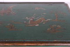 Antique Blanket Chest with Chinoiserie Painting