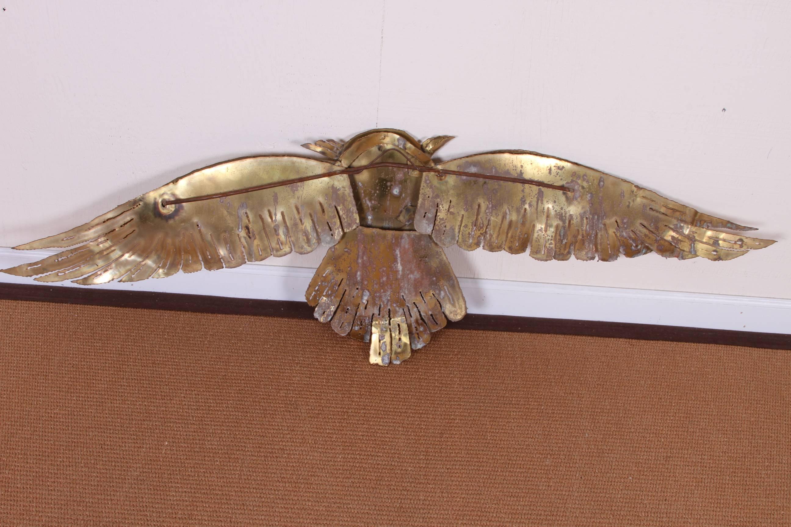 Jere Style Mid-century Brass Owl Sculpture 1