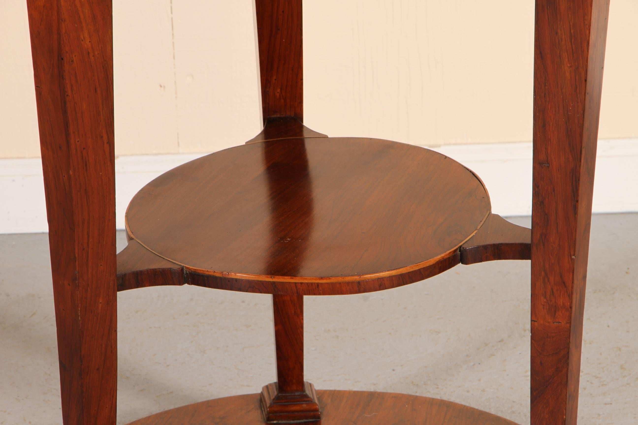 18th Century Walnut Work Table with Painted Center Panel In Good Condition In Bridgeport, CT