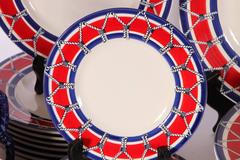 Mancioli Drum Pattern Dinnerware/Service for Eight