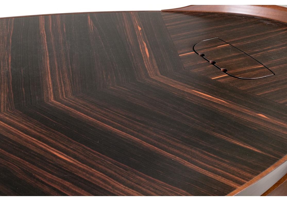 Georgetti Erasmo Luxury Italian Oval Desk by Massimo Scolari In Fair Condition For Sale In Bridgeport, CT