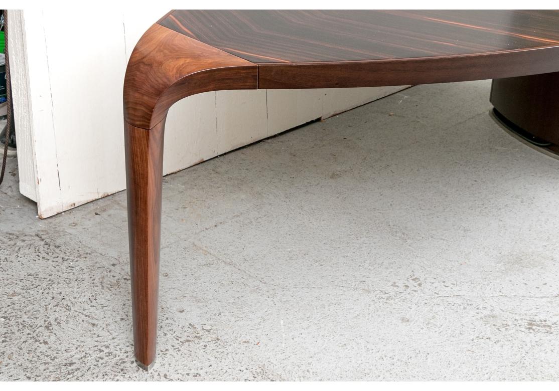 Georgetti Erasmo Luxury Italian Oval Desk by Massimo Scolari For Sale 4