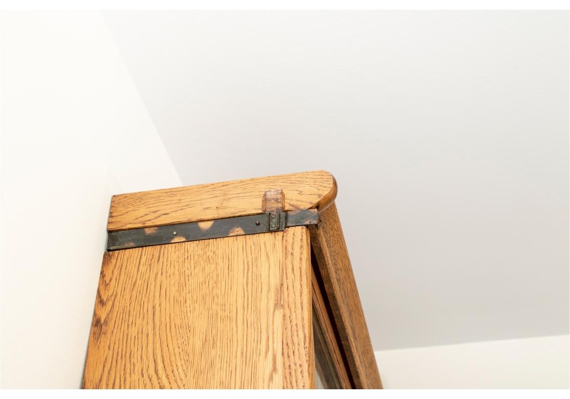 Americano Libreria barrister in rovere antico a sei piani impilabili in Oak Oak in vendita