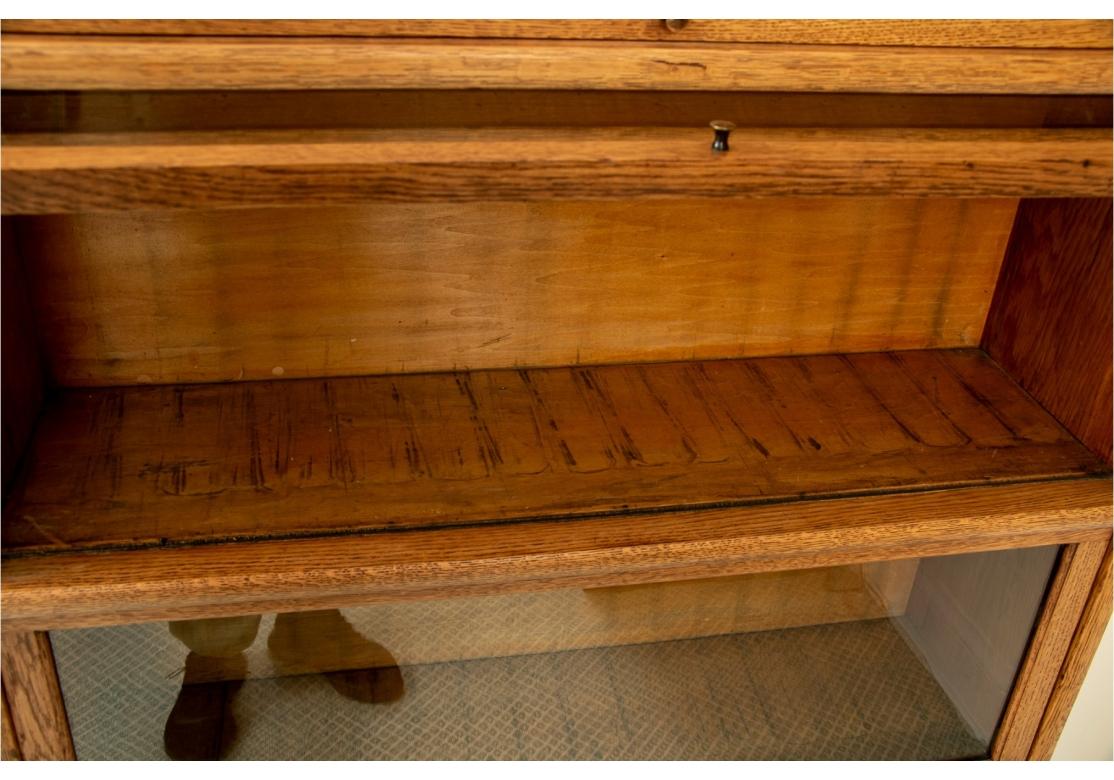 Libreria barrister in rovere antico a sei piani impilabili in Oak Oak In condizioni discrete in vendita a Bridgeport, CT