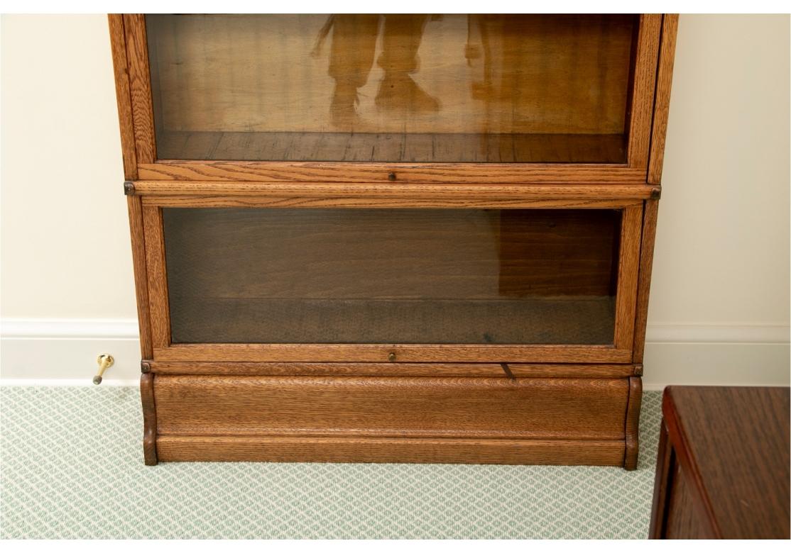 Rame Libreria barrister in rovere antico a sei piani impilabili in Oak Oak in vendita