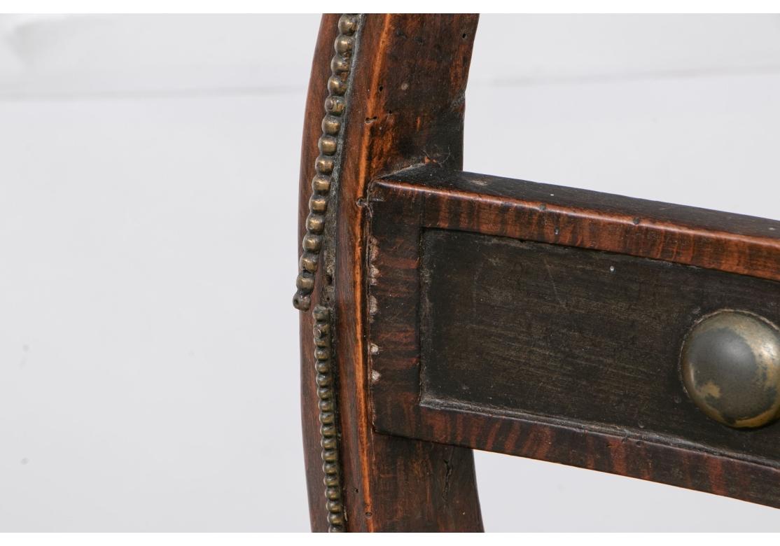 Metal Set Of Four Elegant Regency Side Chairs, 1810 For Restoration For Sale