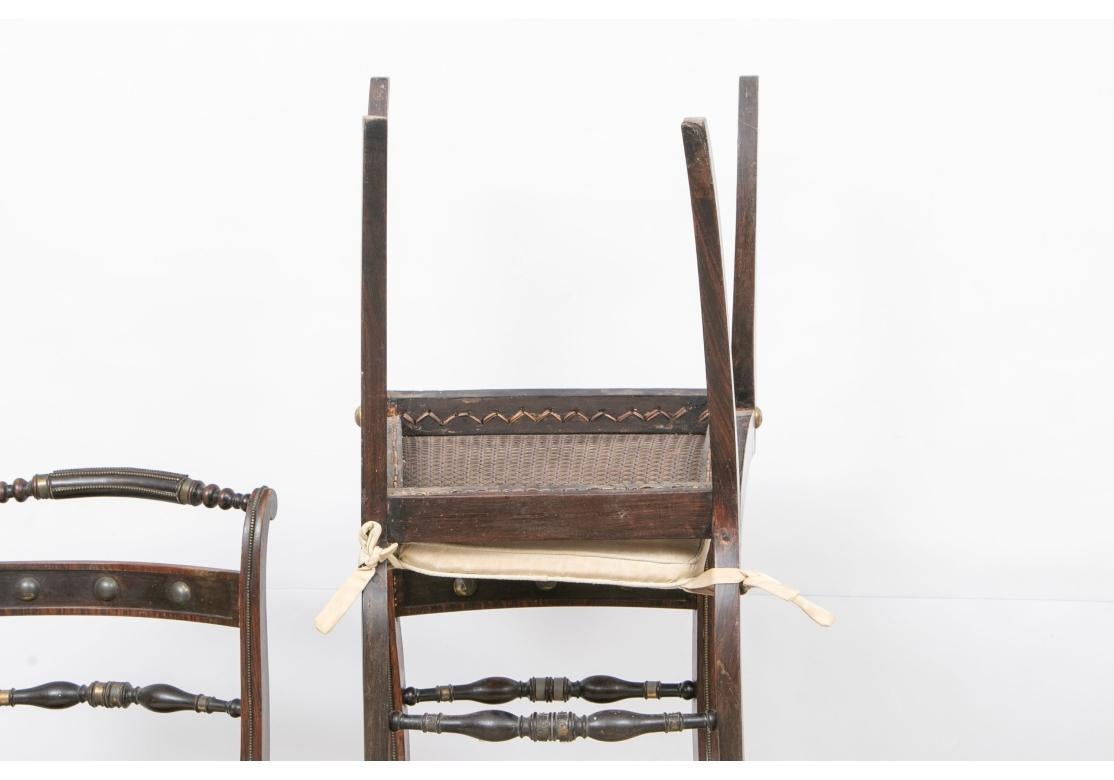 Set Of Four Elegant Regency Side Chairs, 1810 For Restoration For Sale 11