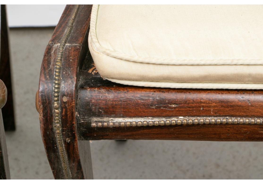 Set Of Four Elegant Regency Side Chairs, 1810 For Restoration For Sale 9