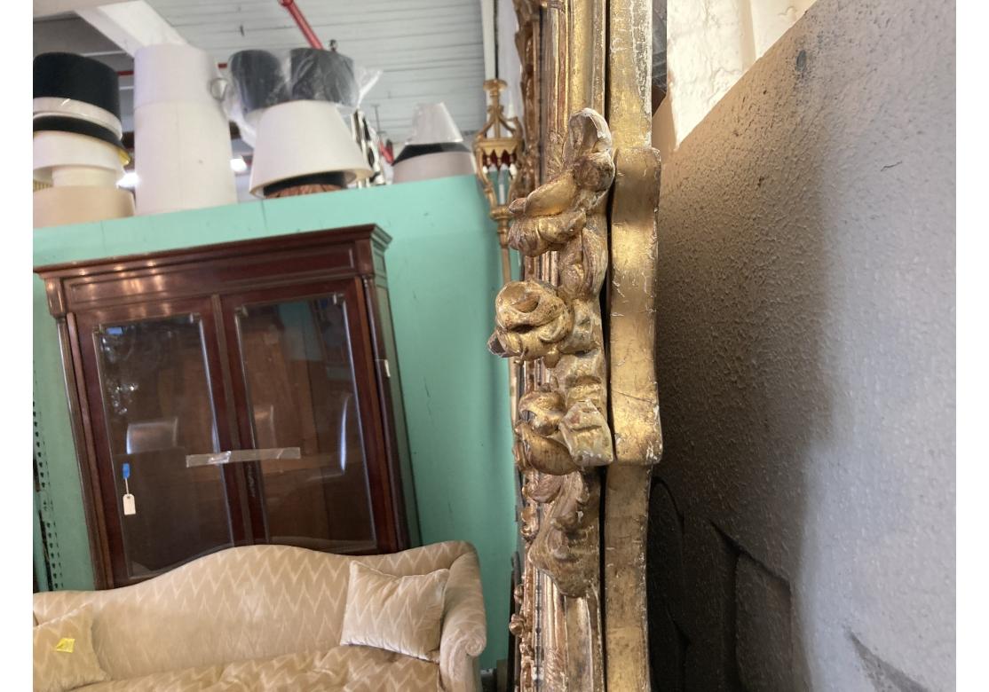 Miroir massif Louis XV sculpté et doré, Prov. Domaine de Karl Lagerfeld en vente 12